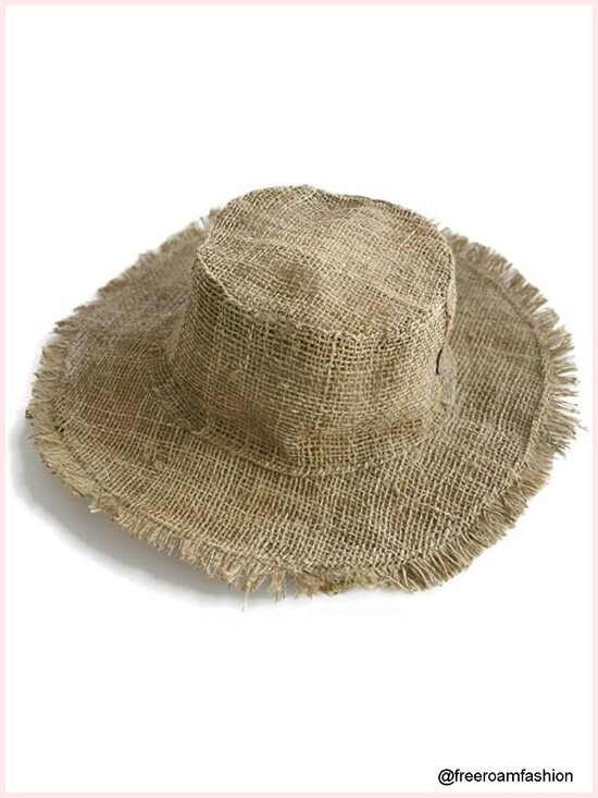 Hemp Sun Hat Wired Wide Brim Big Sizes M/L/XXL Farmers Garden Hippie main image 5